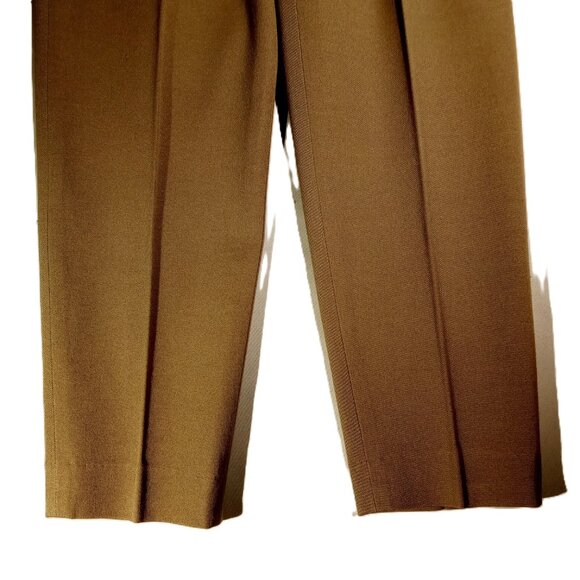 Casual Corner Pants/Trousers sz 14 High Rise Vintage Stretch Dark Taupe NWT - Picture 5 of 9